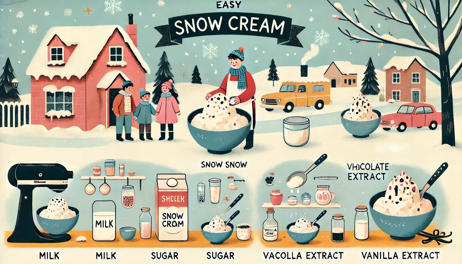 Make Easy Snow Cream