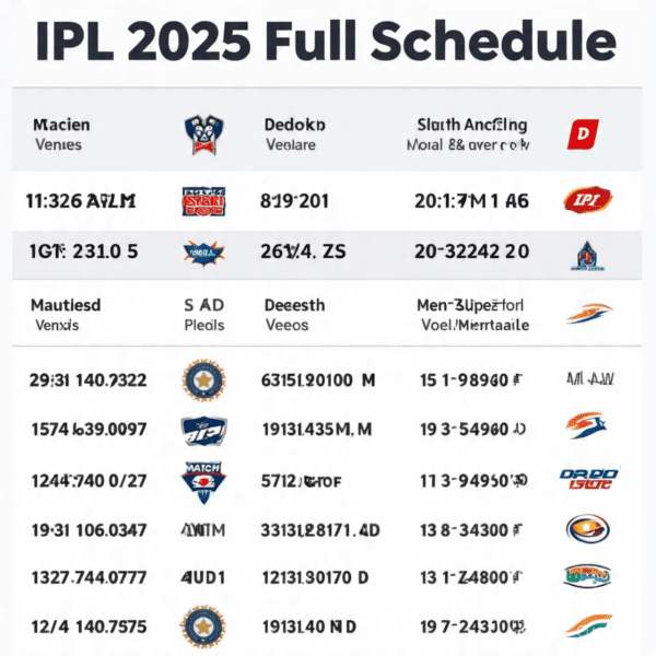 IPL 2025 schedule PDF